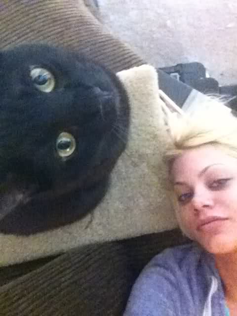 Riley Steele, Selfpic, Selfshot, Selfie, Cat, Kitten, Mrblack