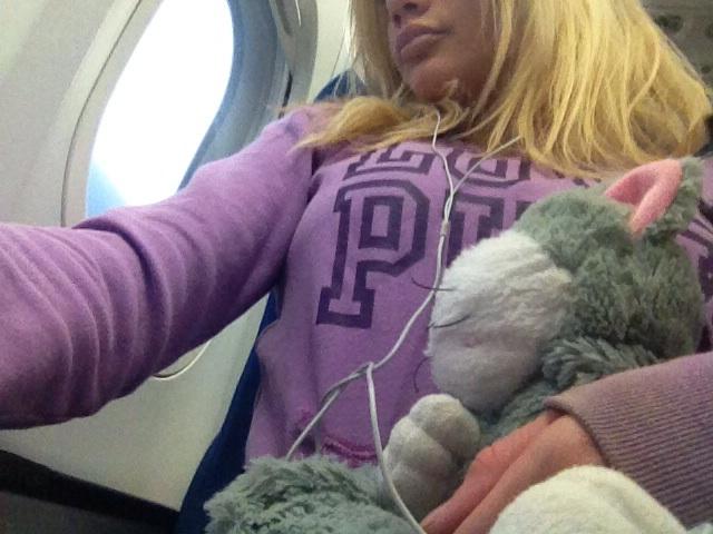 Riley Steele, Selfpic, Selfshot, Selfie, Plushtoy, Plane