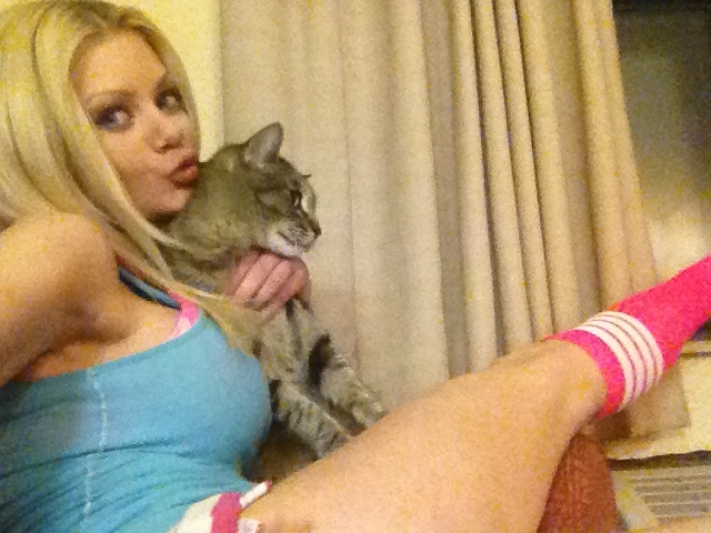 Riley Steele, Selfpic, Selfshot, Selfie, Kitten, Kiss, Mrgrey