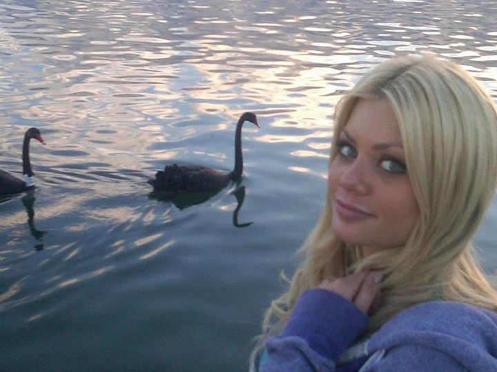 Riley Steele, Selfpic, Selfshot, Selfie, Eyes, Smile, Cute, Seductive, Water, Swan, Pond