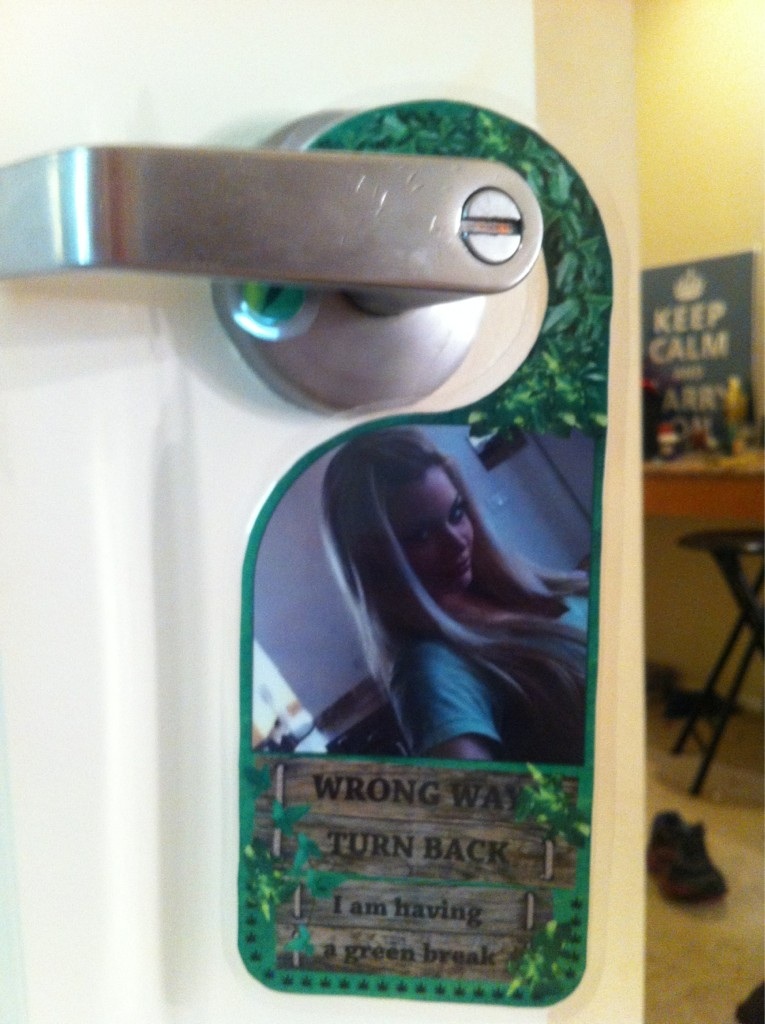 Riley Steele, Selfpic, Selfshot, Selfie, Door, Wrong Way, Turn Back, I Am Having, Green Break, Handle