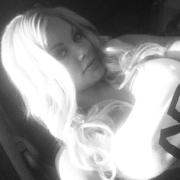Riley Steele, Selfpic, Selfshot, Selfie, Home, Sexy, Hairstyle, Tits, Black And White, Bw